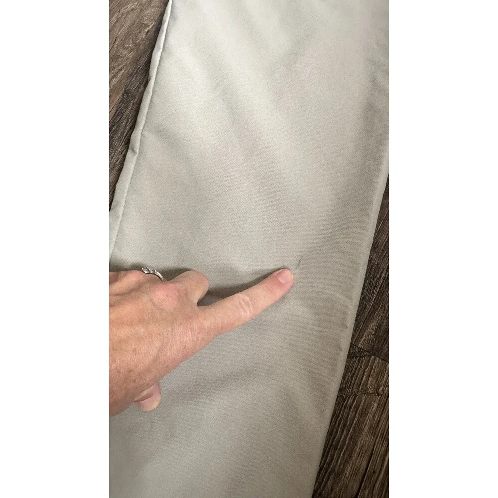Banana Republic Mens Tan Performance Tech Trousers Pants 36x32 Slim Straight